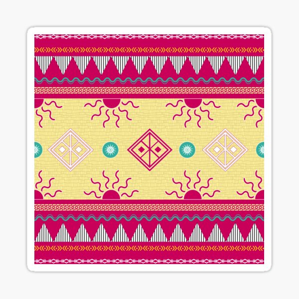 Rising Sun Pattern Sticker