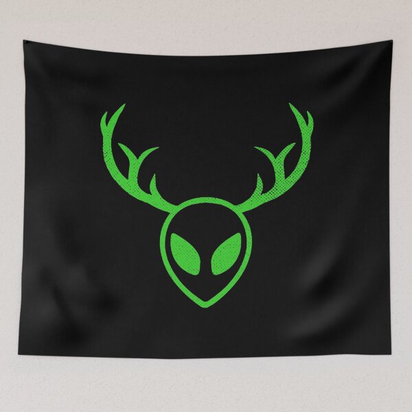 Item preview, Cuernos verdes y astas Buck Alien Hunters Design designed and sold by KoolMoDee.