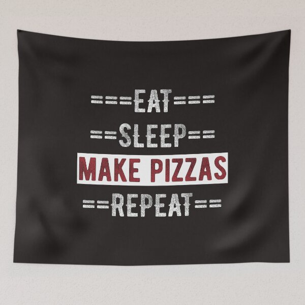 Item preview, Gift for Pizza Makers and Chefs Eat Sleep Make Pizzas Repeat  designed and sold by TrndSttr.