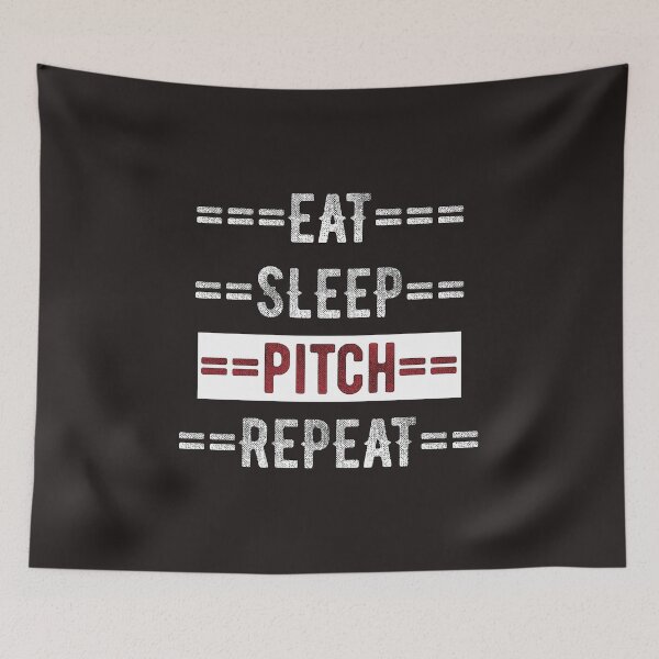 Item preview, Gift for Baseball and Softball Pitchers Eat Sleep Pitch Repeat  designed and sold by TrndSttr.
