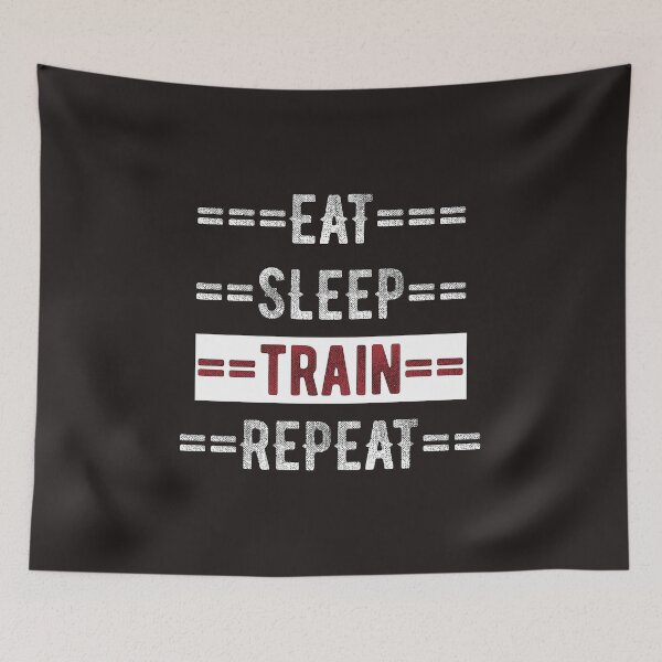 Item preview, Gift for Personal Trainers Eat Sleep Train Repeat  designed and sold by TrndSttr.