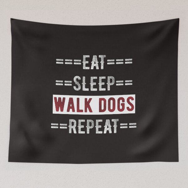Item preview, Gift for Dog Walkers Eat Sleep Walk Dogs Repeat  designed and sold by TrndSttr.