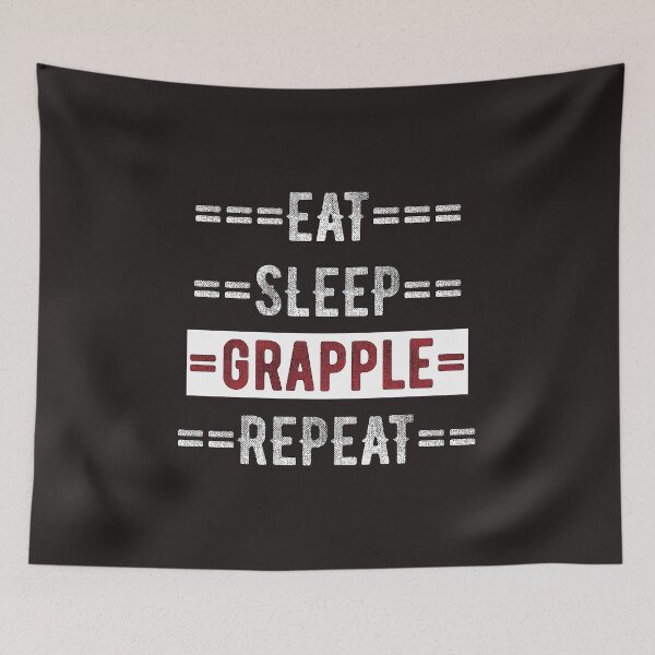 Item preview, Gift for Wrestlers Eat Sleep Grapple Repeat  designed and sold by TrndSttr.