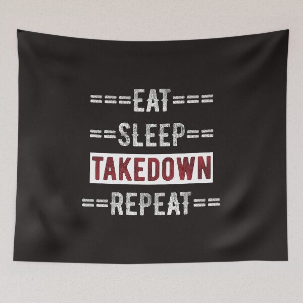 Item preview, Gift for Wrestling Eat Sleep Takedown Repeat  designed and sold by TrndSttr.