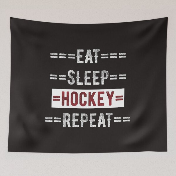 Artikelvorschau, Geschenk für Hockeyspieler und Coaches Eat Sleep Hockey Repeat entworfen und verkauft von TrndSttr.