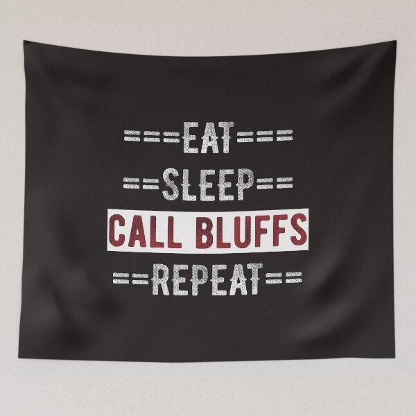 Item preview, Gift for Texas Holdem Poker Players Eat Sleep Call Bluffs Repeat  designed and sold by TrndSttr.
