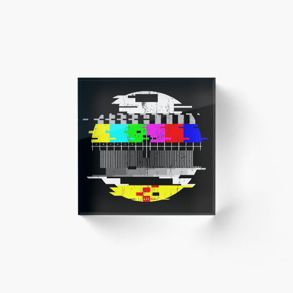 Artikelvorschau, Vintage Glitched TV Testmuster Grafik entworfen und verkauft von MartineMeeka.