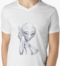 Paul - the alien Men's V-Neck T-Shirt