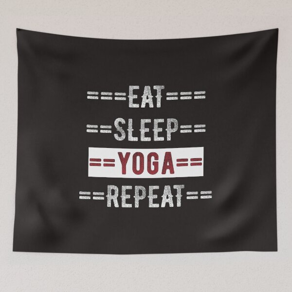 Item preview, Gift for Yogis and Yoga Lovers Eat Sleep Yoga Repeat  designed and sold by TrndSttr.