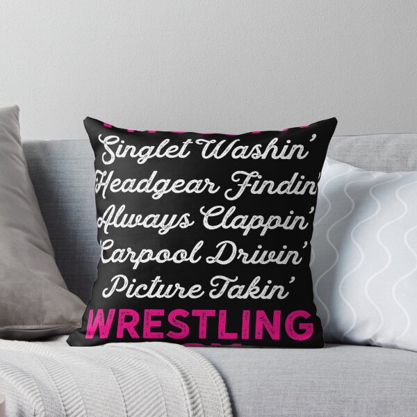 Artikelvorschau, Wrestling Singlet Washin Mom Weiß Rosa Geschenk Licht entworfen und verkauft von threadsmonkey.