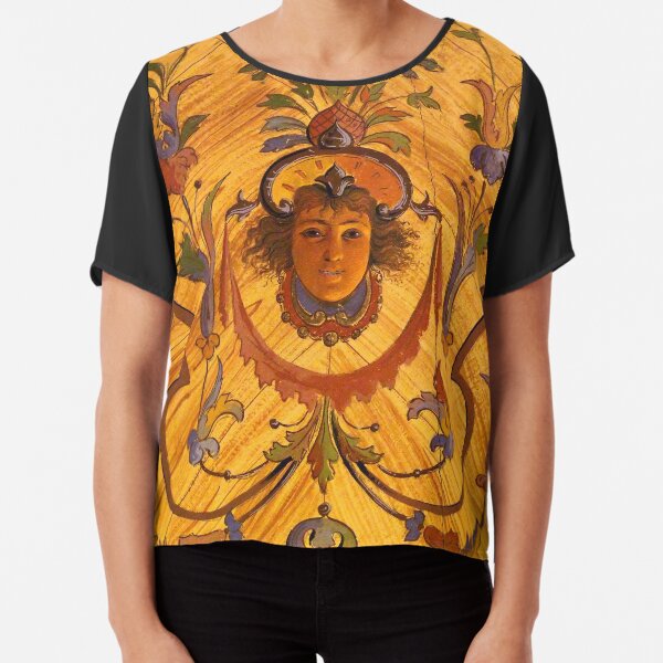 Sicilian Art Nuveau Chiffon Top