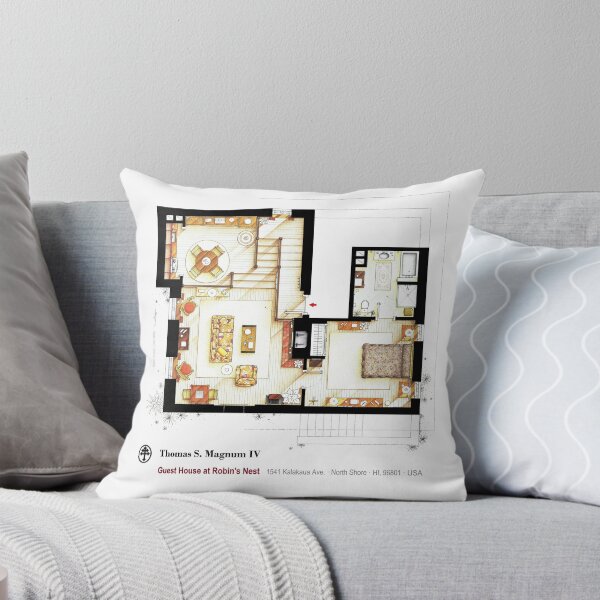 Item preview, Guest House at Robin's Nest from the TV series MAGNUM PI designed and sold by TV Floorplans & More.