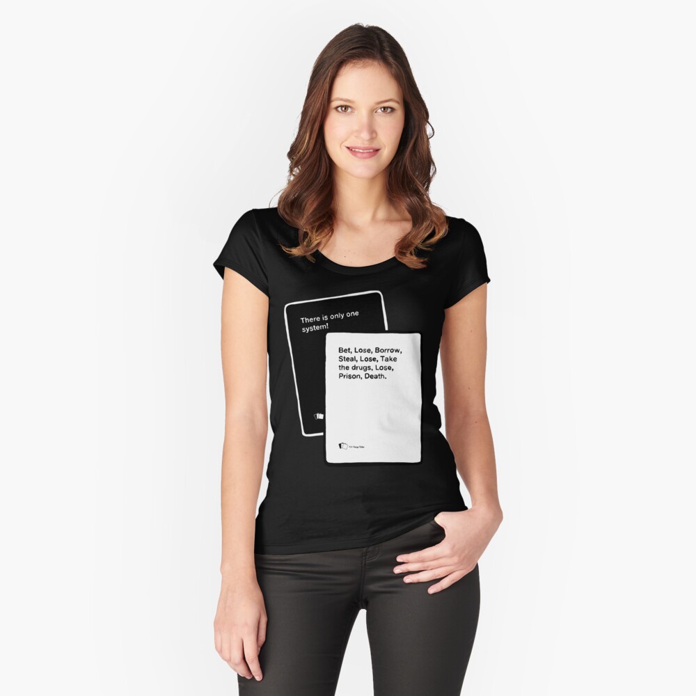 Black Books System Fitted Scoop T-Shirt