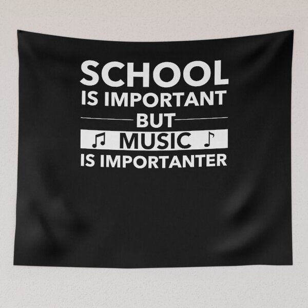 Item preview, School Is Important But Music Is Important - I Love Music designed and sold by JukeLox.