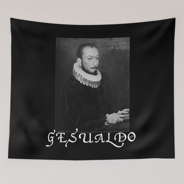 Item preview, Carlo Gesualdo Black Metal Style Logo designed and sold by WORLD REQUIEM.
