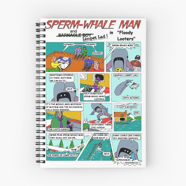 Item preview, Sperm-Whale Man "Floody Looters" designed and sold by kerchow.