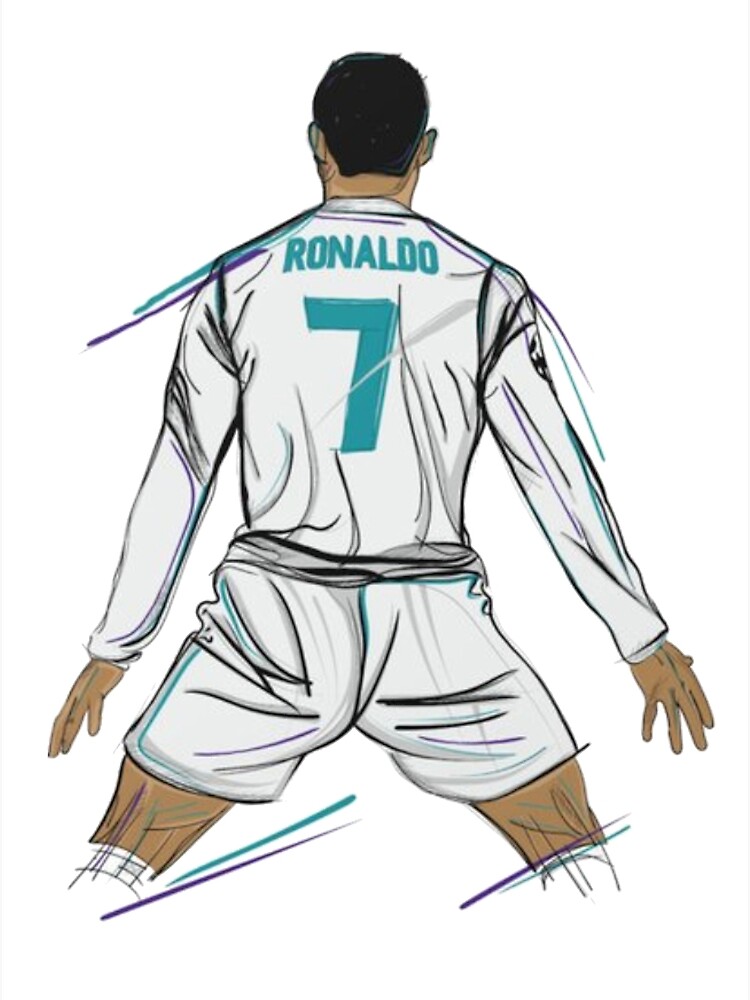 ZEBO TREND Cristiano Ronaldo CR7 Aggressive Pose - Football Lover  Inspirational Quotes & Quirky Art Design Wall