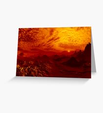 Just Another Bloody Sunset Greeting Card