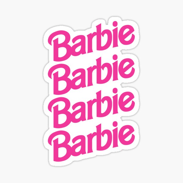 Barbie Logo Sticker By HDLHDL | stickhealthcare.co.uk