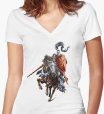 Camiseta entallada de cuello en V Jousting Knight