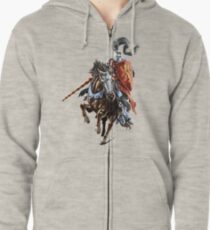 Jousting Knight Zipped Hoodie