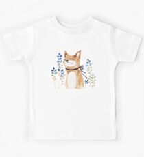 Fox and Flower Kids Tee