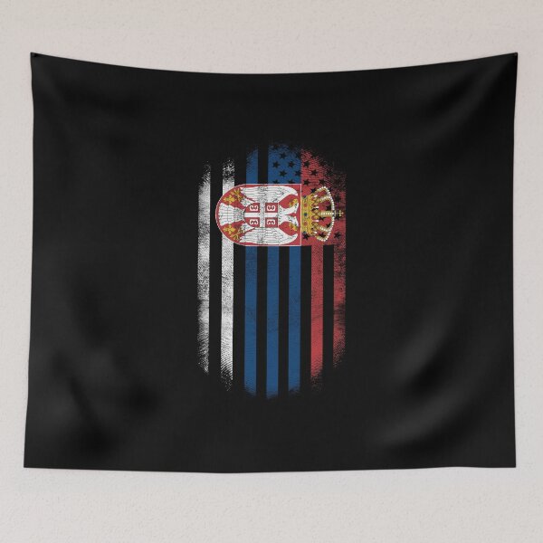 Item preview, Serbian American Flag   Serbia and USA Design designed and sold by ockshirts.