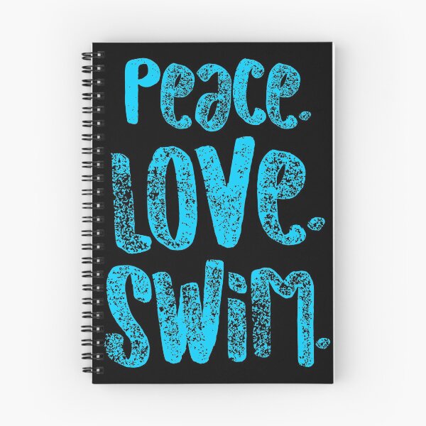 Item preview, Swimming Peace Love Swim Blue Swimmers Gift Light designed and sold by threadsmonkey.
