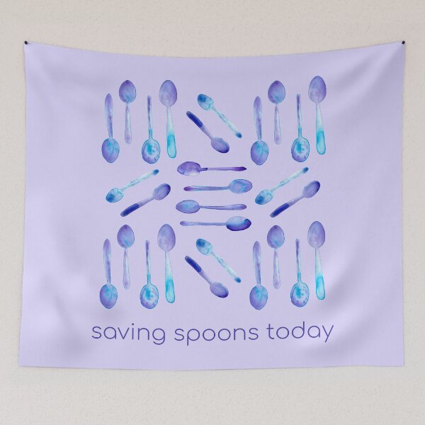 Item preview, Saving Spoons Today (Purple) designed and sold by KelseyLovelle.