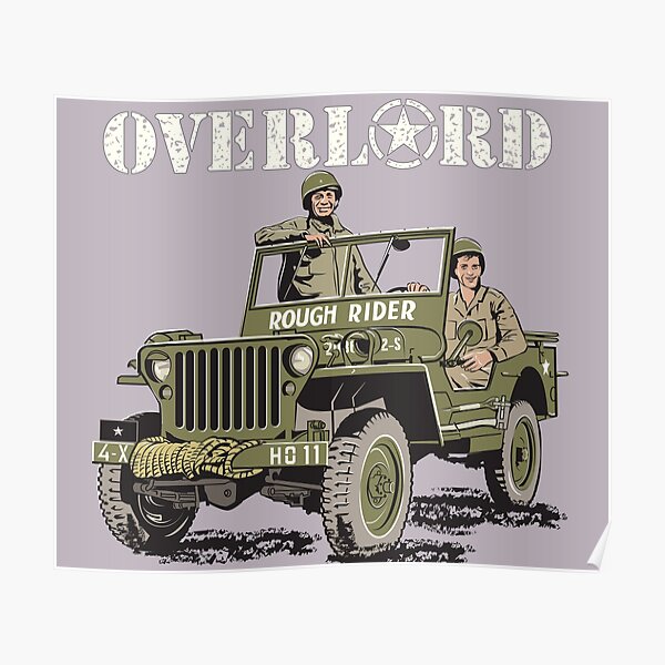D-DAY Operation Overlord, Rough Rider Jeep Poster