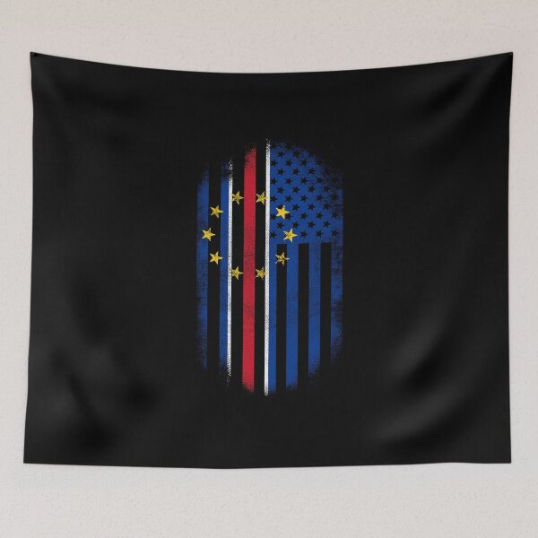 Item preview, Cape Verdean American Flag   Cabo Verde and USA Design designed and sold by ockshirts.