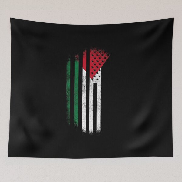 Item preview, Palestinian American Flag   Palestine and USA Design designed and sold by ockshirts.