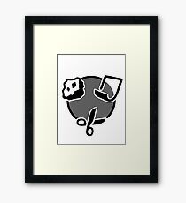 Rock Paper Scissors Framed Print