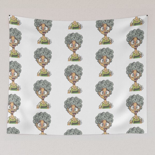 Item preview, Girl with grey puffy hair (transparent background) designed and sold by UnicornDaya.