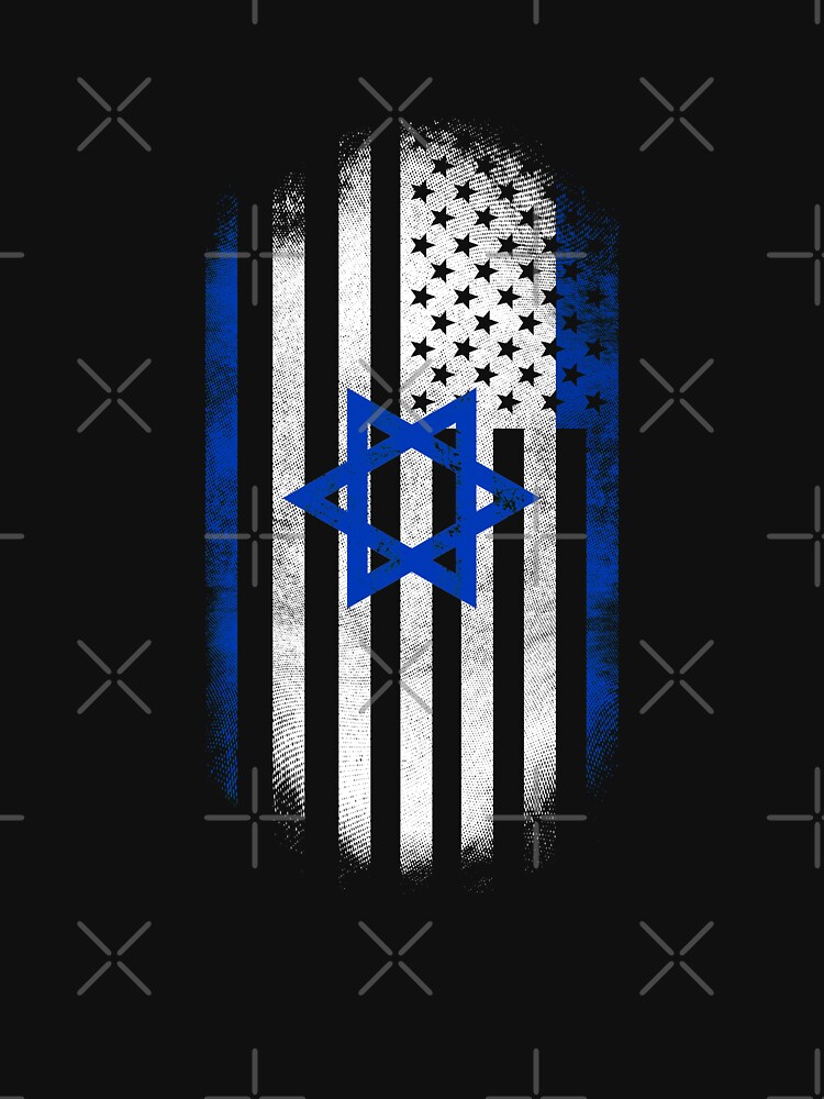 Israeli American Flag Israel and USA Design Essential T-Shirt for Sale by  ockshirts