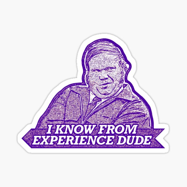 Vista previa del artículo con la obra «"Lo sé por experiencia amigo" Farley Billy Madison», diseñado y vendido por Cuttintees.