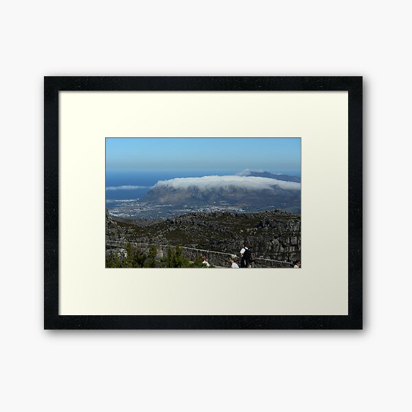 Vue, cap, afrique sud, depuis, rocher table Impression encadrée