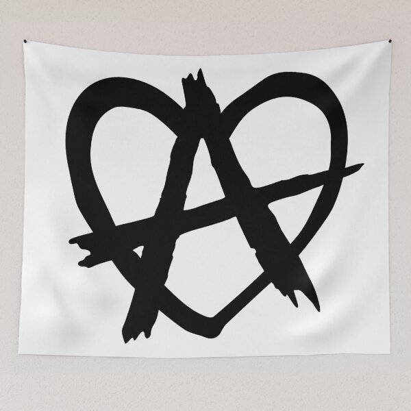 Item preview, Anarchy heart, revolution, punk designed and sold by Spoox.