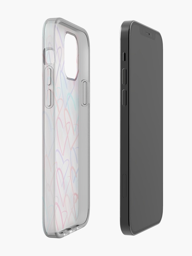 Alternate view of Lovely Hearts - Hand Drawn Cute Dreamy Pastel Art iPhone Case & Cover
