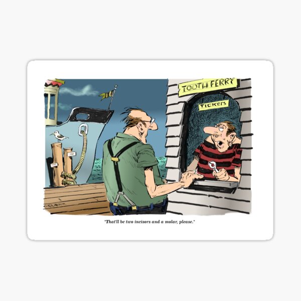 A rough channel crossing. Sticker