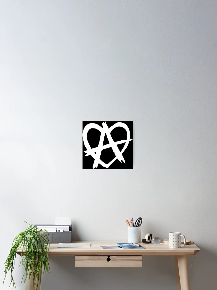 Copy of anarchy heart, revolution, punk