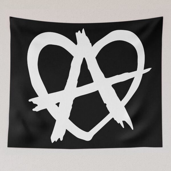 Item preview, Copy of anarchy heart, revolution, punk designed and sold by Spoox.