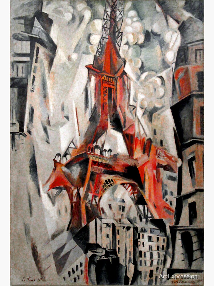 "Robert Delaunay Eiffelturm Eiffel Tower" Sticker by