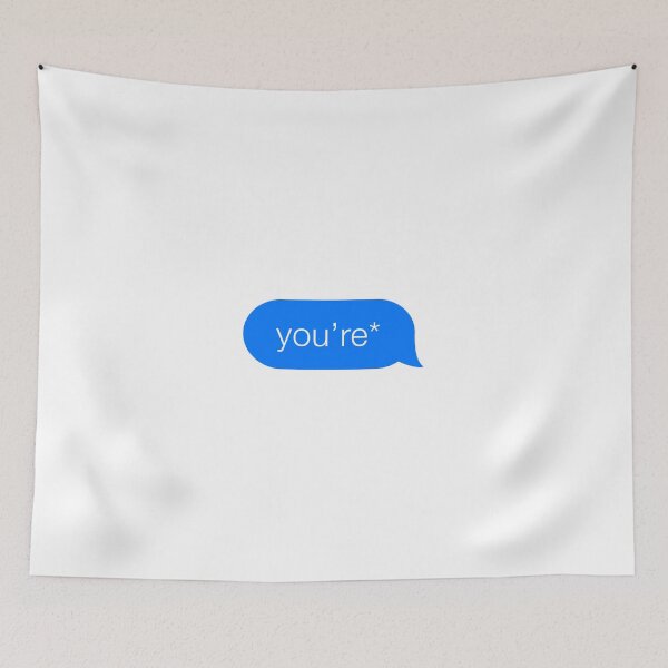 Aperçu de l'œuvre Vous êtes * Grammar iMessage Text créée et vendue par cultured.