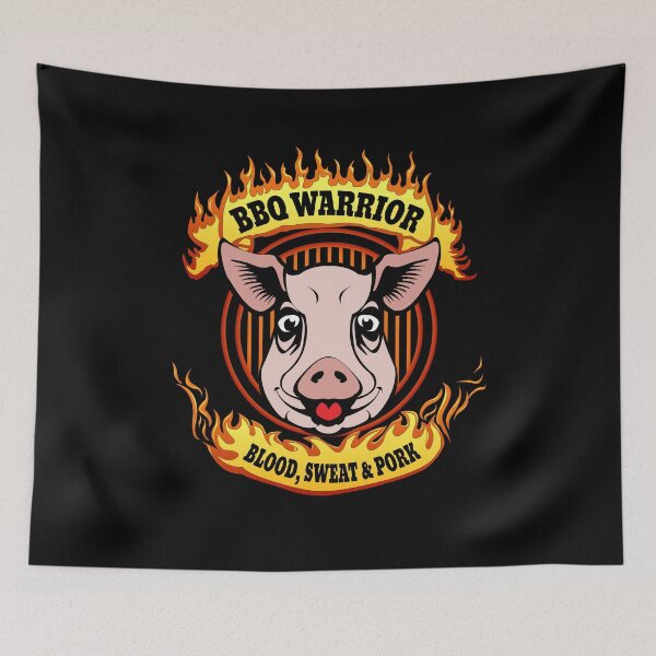 Item preview, BBQ WARRIOR - blood, sweat and pig designed and sold by withpassion.