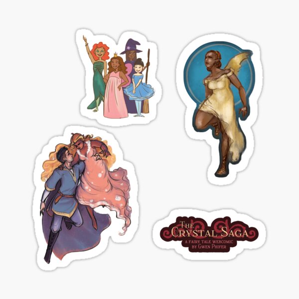 The Crystal Saga Webcomic - Patron Sticker Pack Sticker
