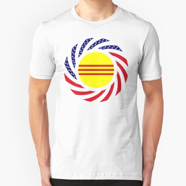 South Vietnamese American Multinational Patriot Flag Series Slim Fit T-Shirt