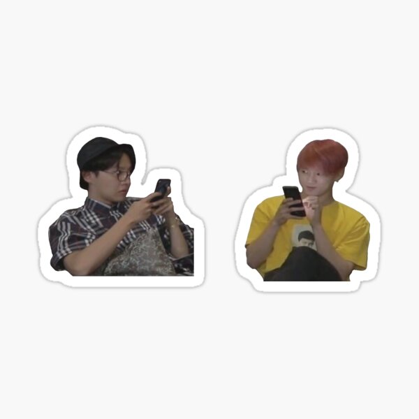 BTS Jungkook y Jhope Meme Pegatina