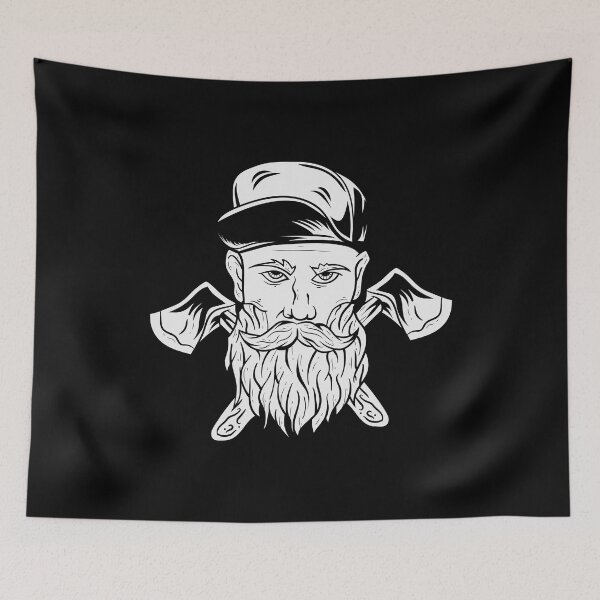 Item preview, Lumberjack, Ax, Axes, Beard, Cappy designed and sold by Mohja-Design.