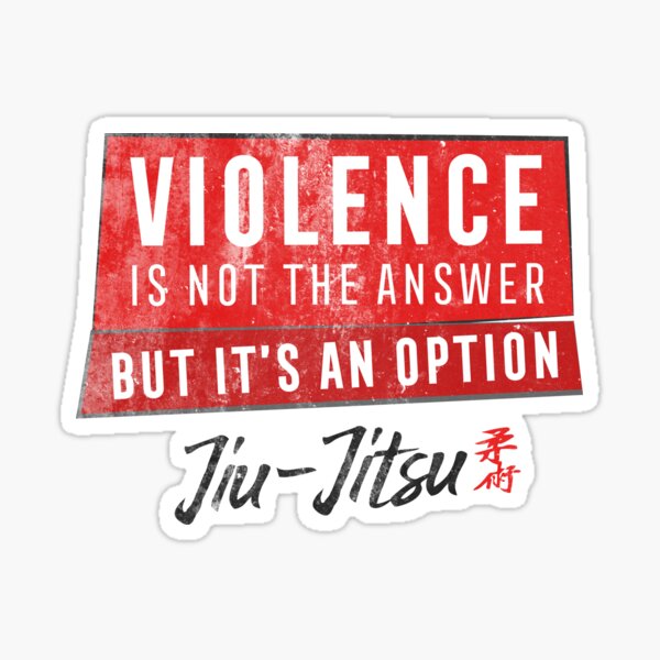 Item preview, Jiu Jitsu Violence Not The Answer Dark Jujitsu BJJ Gift Dark designed and sold by threadsmonkey.